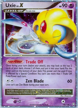 Uxie LV.X 146  - Holofoil Legends Awakened - Ultra Rare